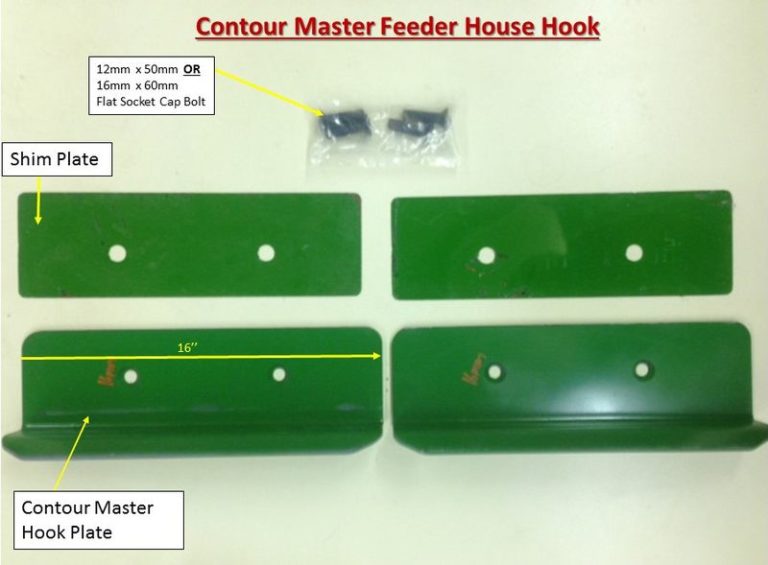 Bish Feeder House Hooks (Converts Bump to 60 Series Hook) Pair John