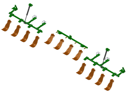 Lankota Stalk Stomper® Hydraulic Mounting Kit for John Deere® 612C