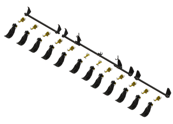 STALK STOMPER® MOUNTING KIT FOR DRAGO GT® SERIES, 12 ROW, 30″ FOLDING CORN HEADS (12 ROWS) – 992-LANSSDR1230R12GTF, Stalk Stompers, Drago