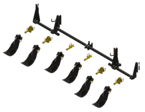 STALK STOMPER® MOUNTING KIT FOR DRAGO ® SERIES II, 6 ROW, 30″ CORN HEADS (6 ROWS) – 992-LANSSDR630R6