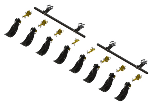 STALK STOMPER® MOUNTING KIT FOR GERINGHOFF® 8 ROW, 30″, ROTA DISC® & NORTHSTAR® SERIES CORN HEADS (8 ROWS) – 992-LANSSGH830R8, Stalk Stompers