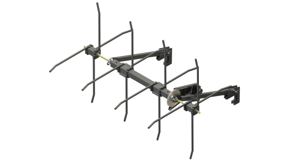 Isometric rendering of Bish Corn Reel – 4 row, 30-inch model