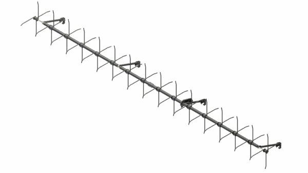 16 Row 36" - 40" Down Corn Reel – Complete - 190-16R40