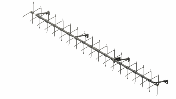 18 Row 24" - 34" Down Corn Reel - Complete – 190-18R30