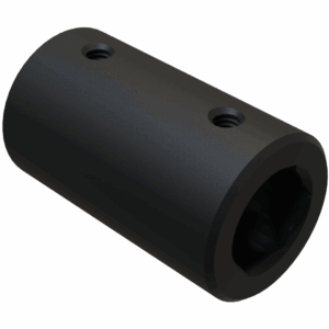 ISO view of F 1″ Hex x 1-3/4″ x 3″ Coupler USA