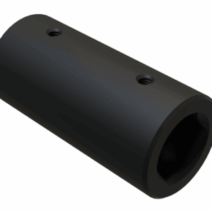 ISO view of F 1-1/4 Hex x 2-1/8 x 4-1/2 Coupler USA