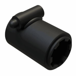 ISO view of F 1-3/8 6SP x 2-3/4 Pin Snap Bushing