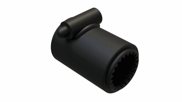 ISO view of F 1-3/8 21SP x 2-3/4 Pin Snap Bushing
