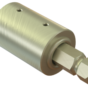 ISO view of F 1-1/2 Hex x M 1-1/4 Hex x 7-1/4 Stub