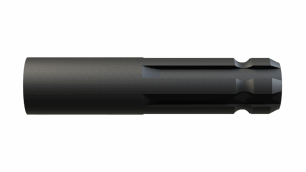 Front view of M 1-3/8 6SP x 6 Shaft – Splined One End showing spline detail