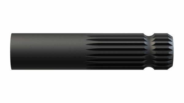 Front view of M 1-3/8 21SP x 6 Shaft – Splined One End showing spline detail