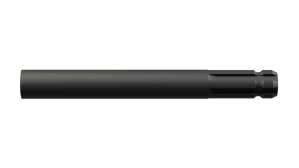 Front view of M 1-3/8 6SP x 12 Shaft – Splined One End showing spline detail