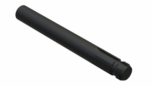 ISO view of M 1-3/8 6SP x 12 Shaft – Splined One End
