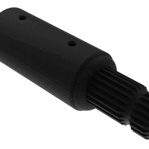 ISO view of F 1-1/4 Hex x M 1-3/8 21SP x 7-1/4 Stub