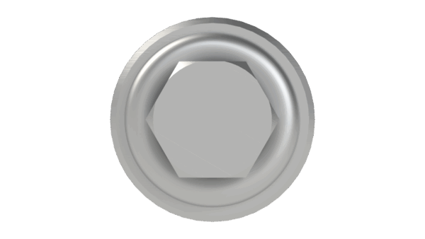 Front view of F 1-1/4 Round x M 1-1/8 Hex x 7-1/4 Stub