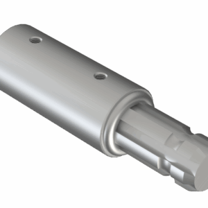 ISO view of F 1-1/8 Hex x M 1-3/8 6SP x 7-1/4 Stub