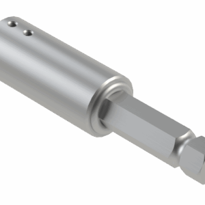 ISO view of F 1-3/8 21SP x M 1-1/8 Hex x 9-1/4 Stub