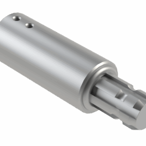 ISO view of F 1-3/8 21SP x M 1-3/8 6SP x 7-1/4 Stub
