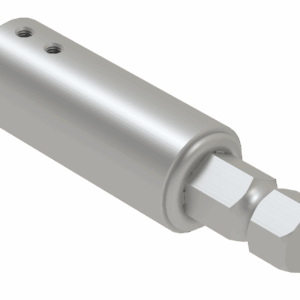 ISO view of F 1-3/8 6SP x M 1-1/8 Hex x 7-1/4 Stub