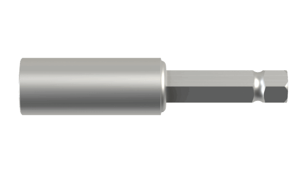 Side view of F 1-3/8 6SP x M 1-1/8 Hex x 9-1/4 Stub