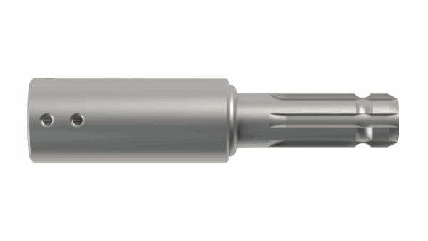 Side view of F 1-3/8 21SP x M 1-3/8 6SP x 9-1/4 Stub