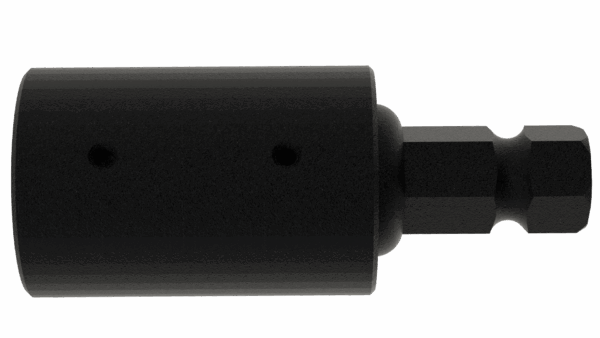 Top view of F 1-1/2 Hex x M 1-1/4 Hex x 7-1/4 Stub