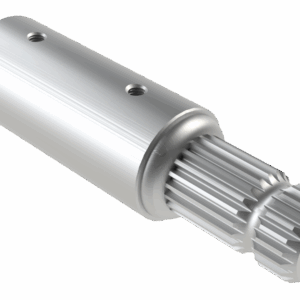 ISO view of F 1-1/8 Hex x M 1-3/8 21SP x 7-1/4 Stub