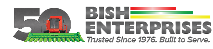 Bish Enterprises 50th anniversary logo, celebrating 50 years since 1976