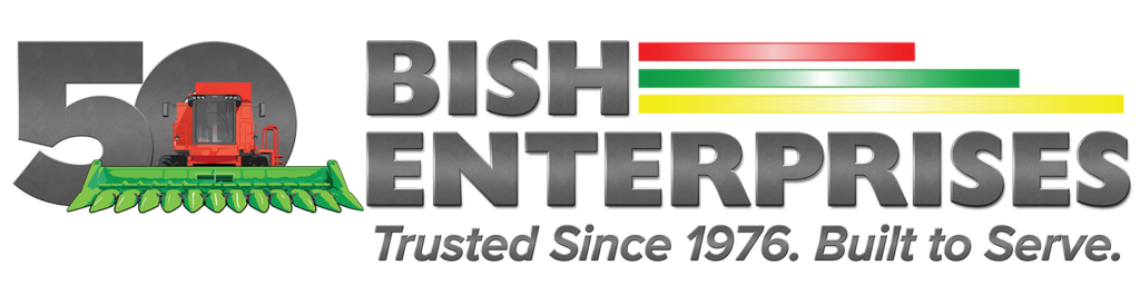 Bish Enterprises 50th anniversary logo, celebrating 50 years since 1976