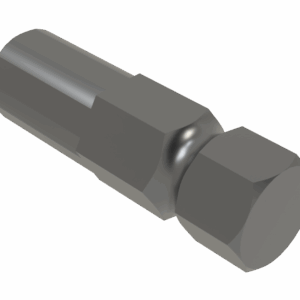 ISO view of 1.125 x 4 Hex Shaft