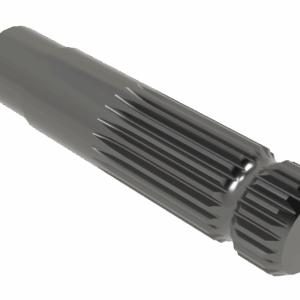 ISO view of M 1-3/8 21 Spline x 6 Shaft – Turned Long