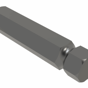 ISO view of M 1-1/4 Hex x 6 Radiused ShaftISO view of M 1-1/4 Hex x 6 Radiused Shaft