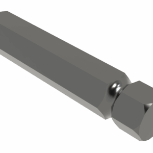 ISO view of M 1-1/8 Hex x 6 Radiused Shaft