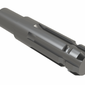 ISO view of M 1-3/8 6-Spline x 6 Shaft – Turned