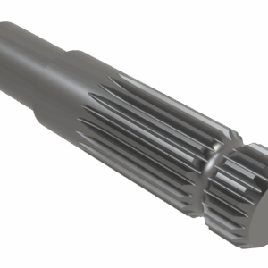 ISO view of M 1-3/8 21 Spline x 6 Shaft – Turned Long