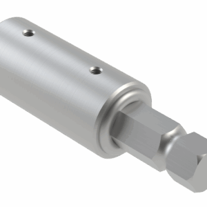 ISO view of F 1-1/4 Hex x M 1-1/8 Hex x 7-1/4 Stub