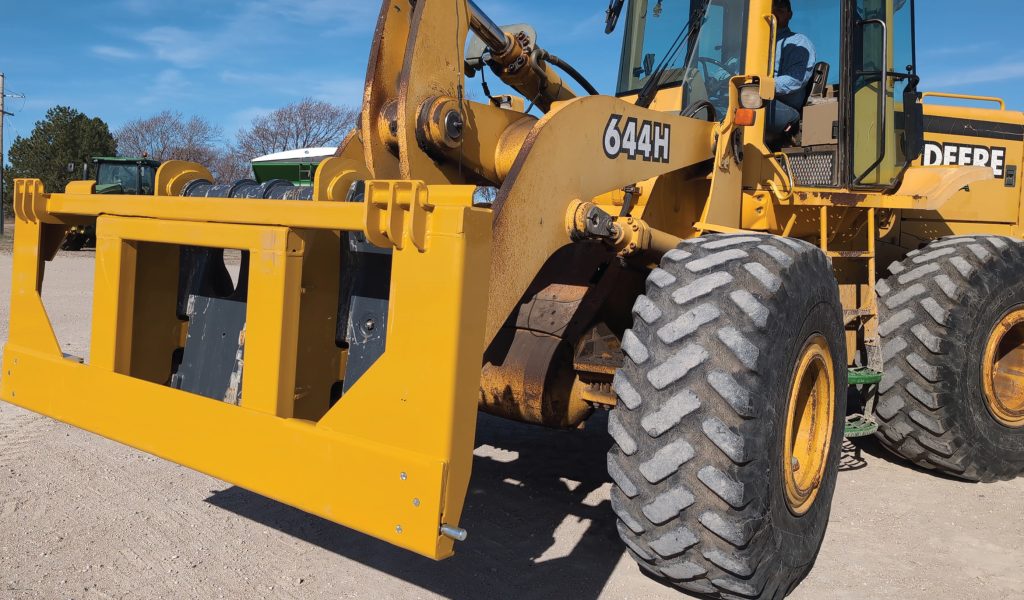 Bish Implement Mover attached to a tractor