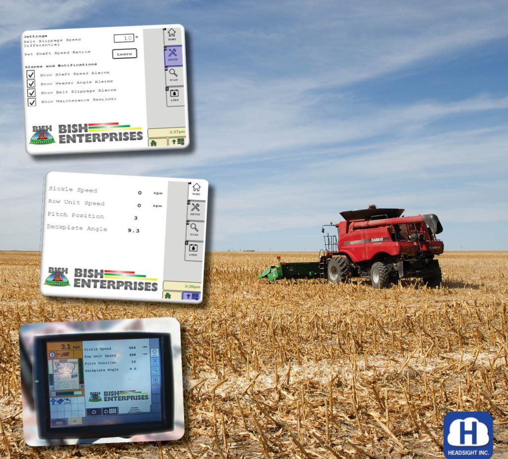 SuperCrop® header harvesting low-yield corn in dryland conditions