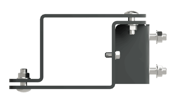 Left view of Hugger Header Stomper showing detail
