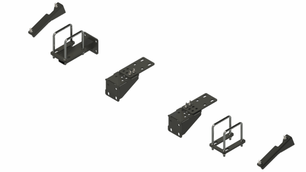ISO view of 8R30 600 Series JD Stomper Brackets