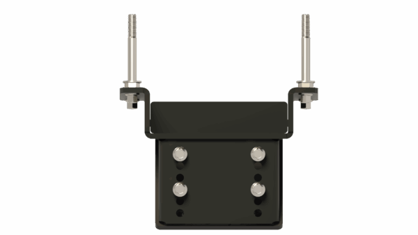 Front view of John Deere 600/700 Series Stomper & Roller Bracket showing detail