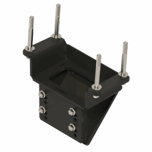 ISO view of John Deere 600/700 Series Stomper & Roller Bracket