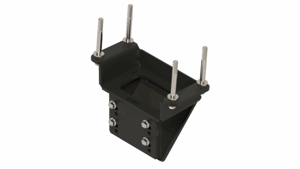 ISO view of John Deere 600/700 Series Stomper & Roller Bracket