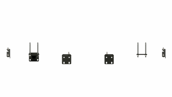 Front view of 8R30 70 Series JD Stomper Brackets showing detail