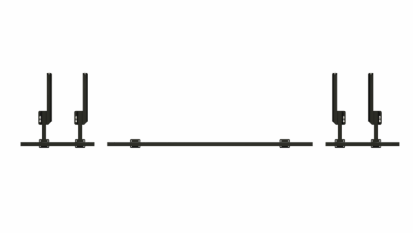 Front view of 6R30 90 Series JD Stomper Brackets showing detail