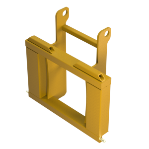 UHM - Clark CDP110 Forklift Custom Mount Assembly—heavy-duty mounting solution designed for secure use with Bish Implement Movers.