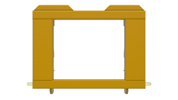 Custom Mount Assembly for Harlo HP 8500 forklifts—built for strength, precision fit, and seamless use with Bish Implement Mover systems.