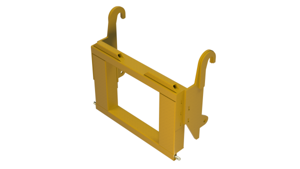 Custom Mount Assembly for JCB 532-60 telehandlers—designed for durability, precise fit, and full compatibility with Bish Implement Mover systems.
