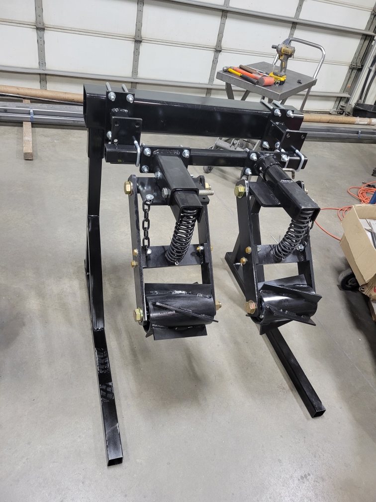 Close-up product detail of Corn Stalk Roller frame and design