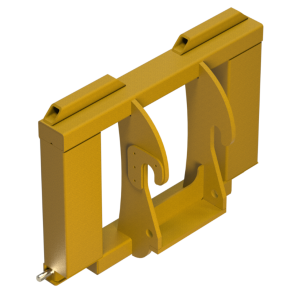 Heavy-duty Mount Assembly for JLG 1255 telehandlers—built for a precise fit and seamless integration with Bish Implement Mover systems.